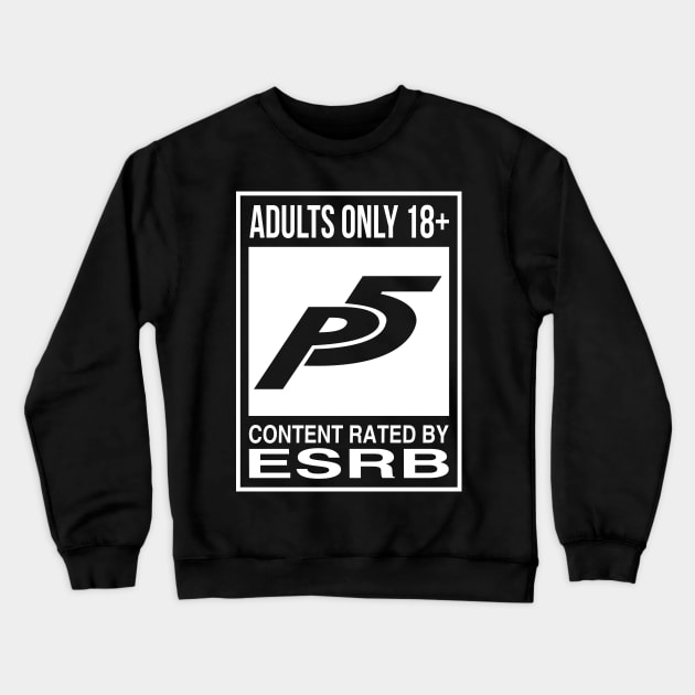 P5 ESRB Crewneck Sweatshirt by merch.x.wear